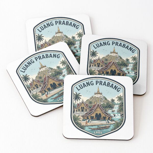 Item preview, Luang Prabang Laos Vintage Travel Badge designed and sold by k3rstman1.