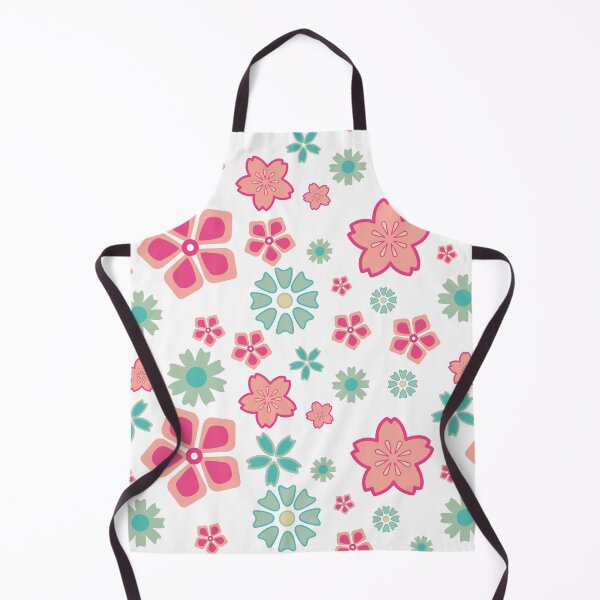 Item preview, Cute pink and teal flower seamless pattern designed and sold by prapapon.