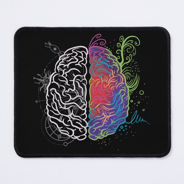 Item preview, Left Brain Right Brain Logic vs Creativity Psychology Art designed and sold by Hilal-Studio.