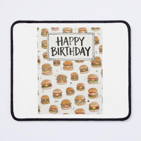 Item preview, Hamburger birthday cake funny prank meme gift weird designed and sold by CheeseBlueprint.