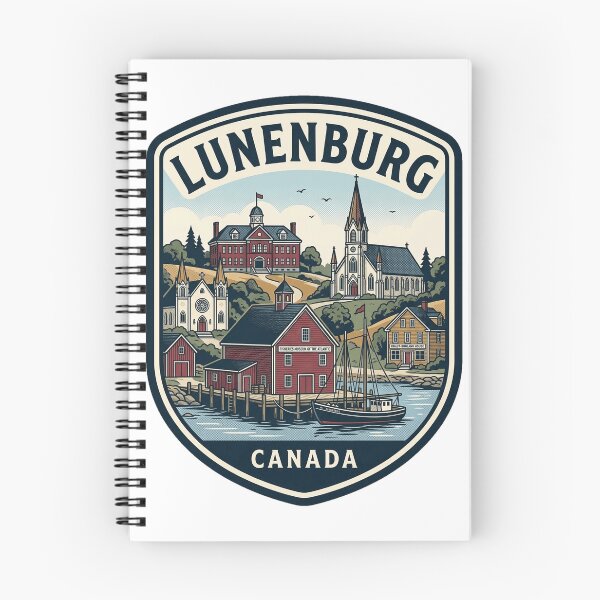 Item preview, Lunenburg Nova Scotia Canada Vintage Travel Badge designed and sold by k3rstman1.