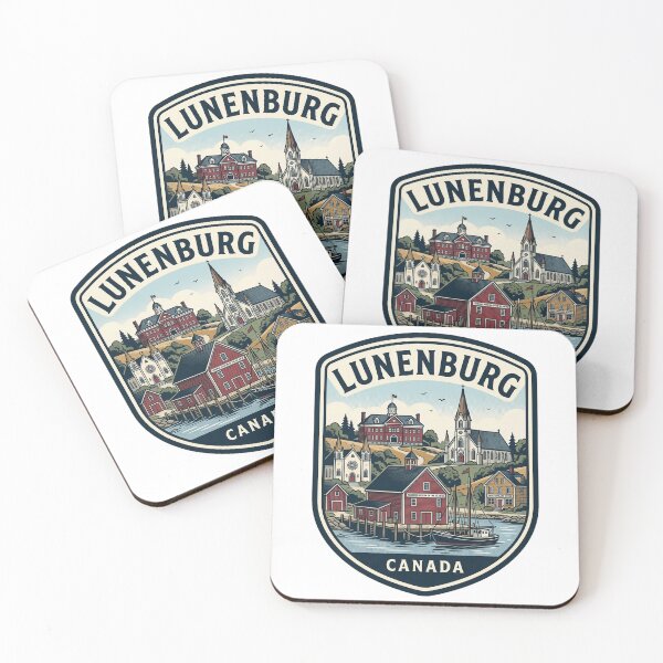 Item preview, Lunenburg Nova Scotia Canada Vintage Travel Badge designed and sold by k3rstman1.