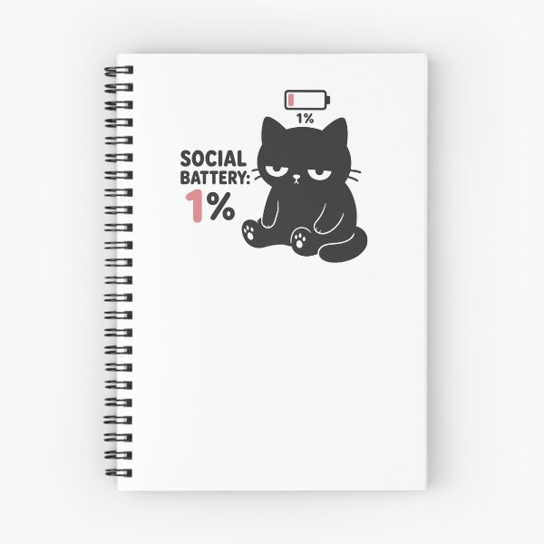 Item preview, SOCIAL BATTERY: 1% designed and sold by tindian.