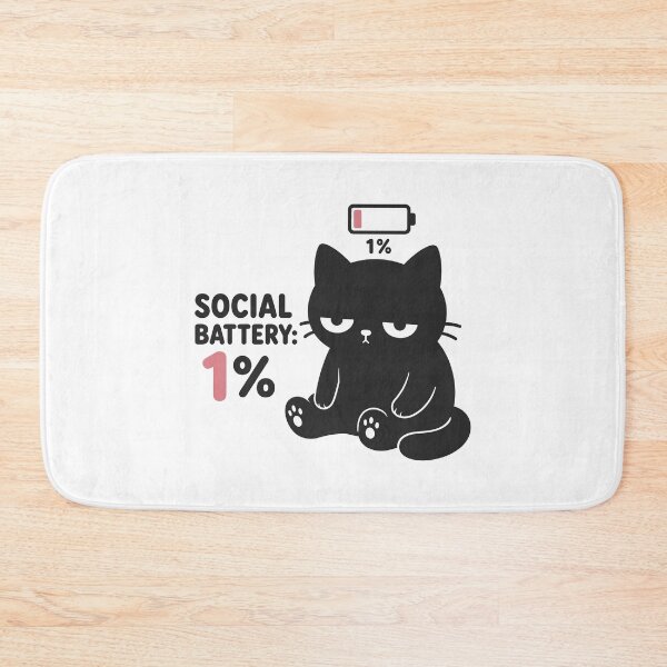 Item preview, SOCIAL BATTERY: 1% designed and sold by tindian.