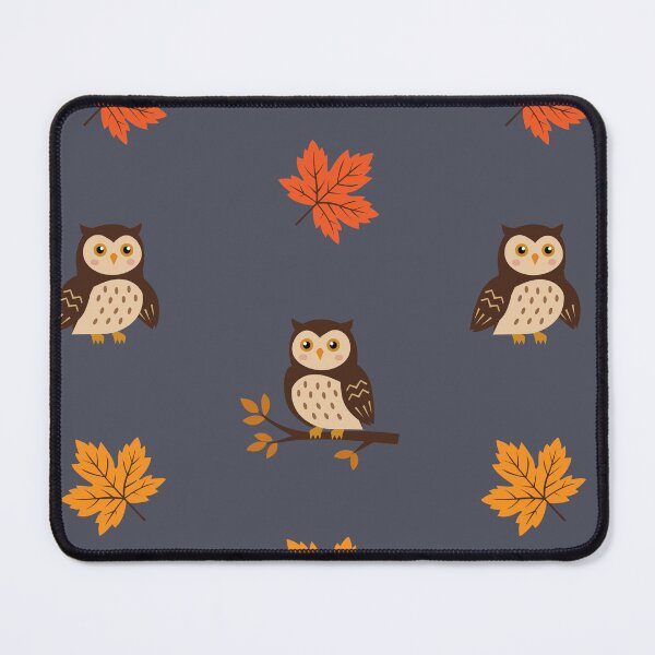 Item preview, Autumn Owl Pattern Maple Leaves Forest Birds designed and sold by ElenMart.