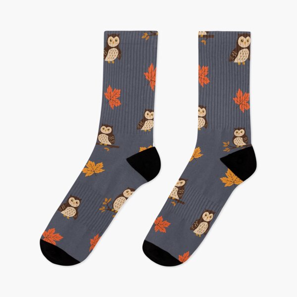 Item preview, Autumn Owl Pattern Maple Leaves Forest Birds designed and sold by ElenMart.
