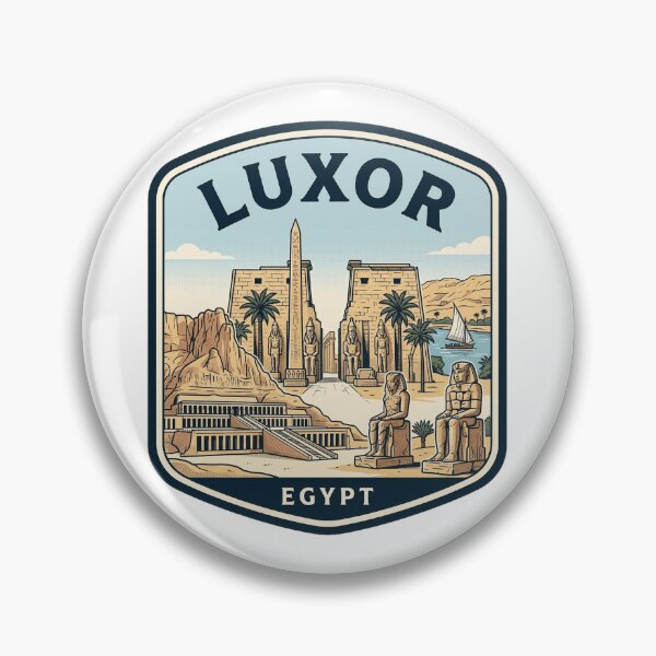 Item preview, Vintage Luxor Egypt Travel Badge designed and sold by k3rstman1.