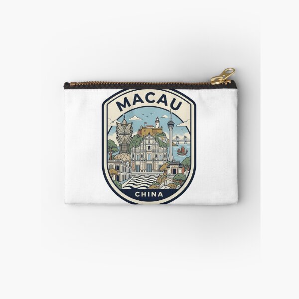 Item preview, Macau China Travel Emblem Skyline Illustration designed and sold by k3rstman1.