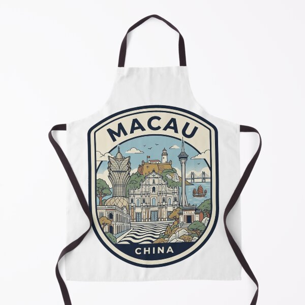 Item preview, Macau China Travel Emblem Skyline Illustration designed and sold by k3rstman1.
