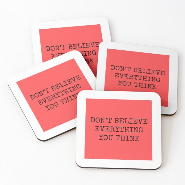 Item preview, Dont Believe Everything You Think Sticker designed and sold by ezequi-eltrejo.