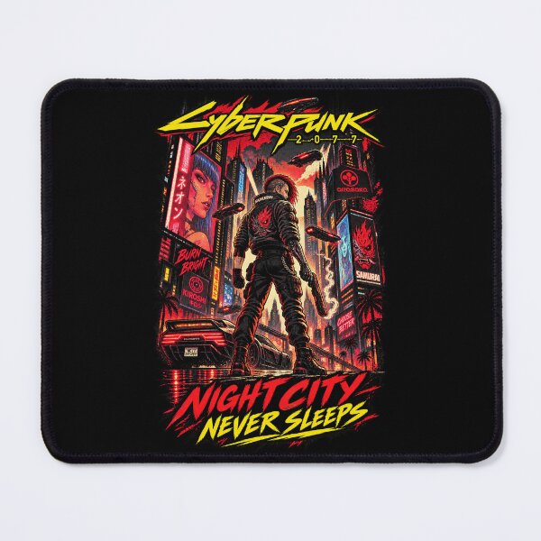 Item preview, Cyberpunk Night City Never Sleeps designed and sold by Gabriela Mihai.