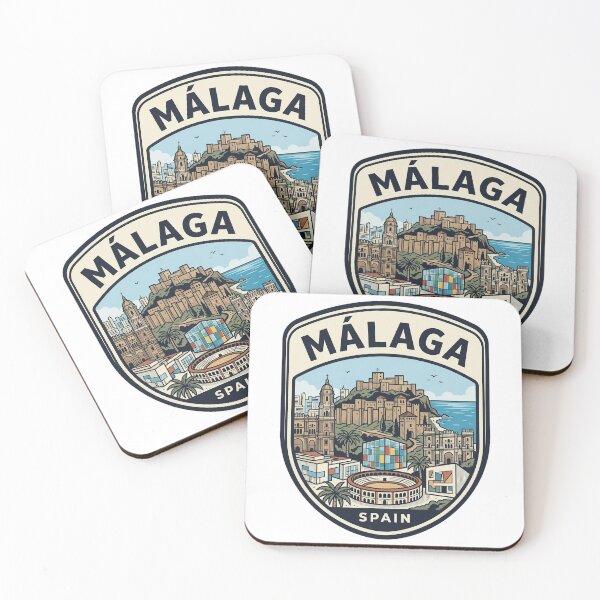 Item preview, Malaga Spain Retro Travel Emblem designed and sold by k3rstman1.