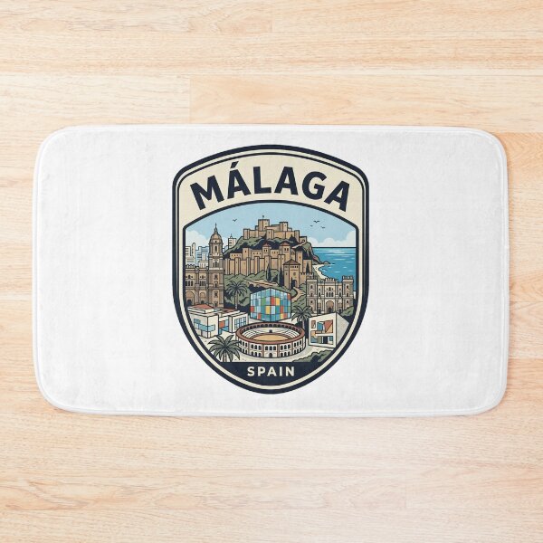Item preview, Malaga Spain Retro Travel Emblem designed and sold by k3rstman1.