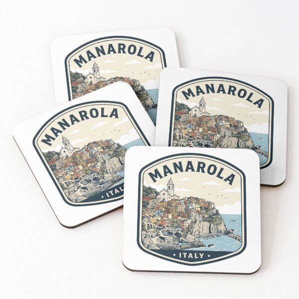 Item preview, Manarola Italy Cinque Terre Vintage Travel Badge designed and sold by k3rstman1.
