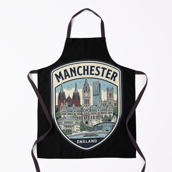 Item preview, Manchester England Vintage Skyline Travel Badge designed and sold by k3rstman1.