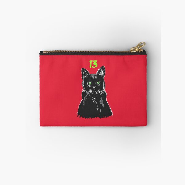 Item preview, Soot the black cat lucky 13 designed and sold by RatArtwork.