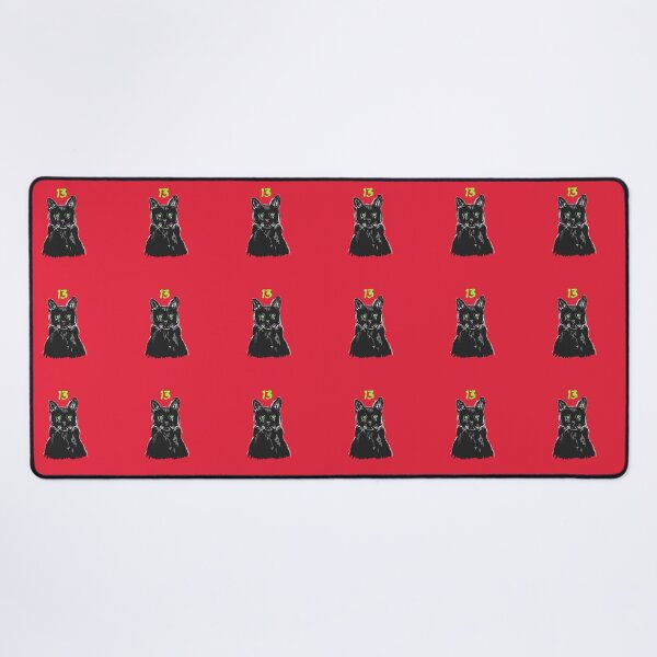 Item preview, Soot the black cat lucky 13 designed and sold by RatArtwork.