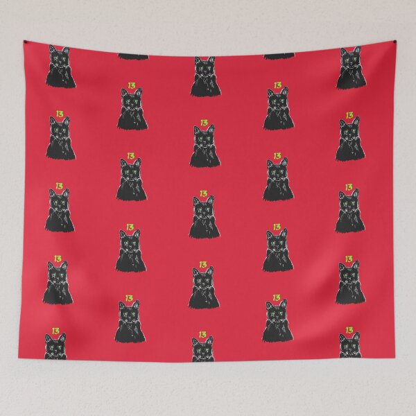 Item preview, Soot the black cat lucky 13 designed and sold by RatArtwork.
