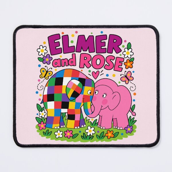 Item preview, Elmer and Rose Colorful Friendship Garden designed and sold by HappyToons Shop.