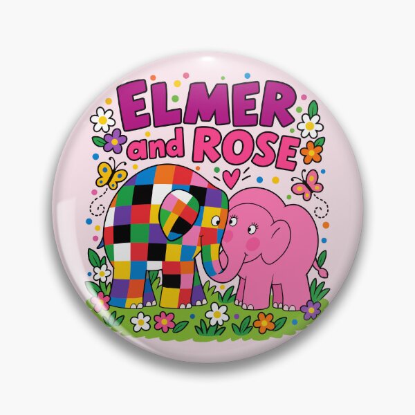 Item preview, Elmer and Rose Colorful Friendship Garden designed and sold by HappyToons Shop.
