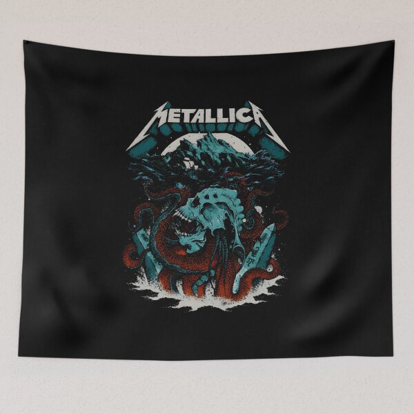 Item preview, Metallica M72 World Tour Kraken Skull Head designed and sold by GPalumboArt.