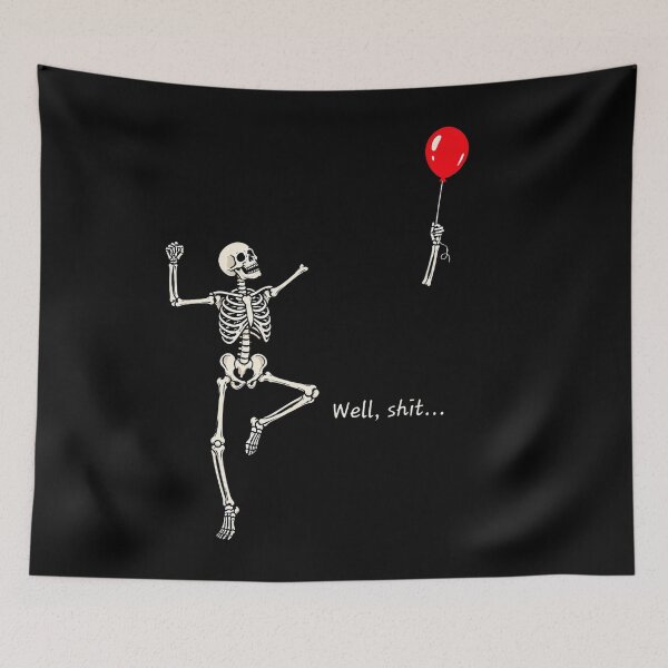 Item preview, Skeleton Lost Balloon Funny Halloween Retro Saying designed and sold by HayleePacoch.