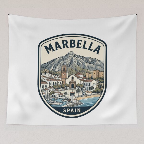 Item preview, Marbella Spain Vintage Travel Emblem designed and sold by k3rstman1.