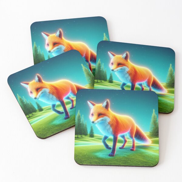 Item preview, Neon colored fox  designed and sold by JALNERVION SHOP.