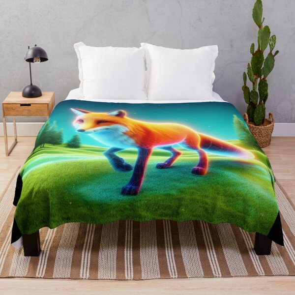 Item preview, Neon colored fox designed and sold by JALNERVION SHOP.