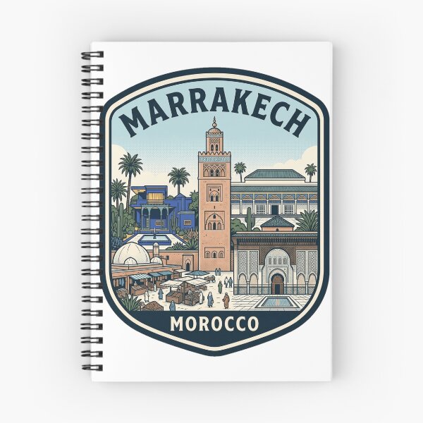 Item preview, Vintage Marrakech Morocco Travel Badge Illustration designed and sold by k3rstman1.