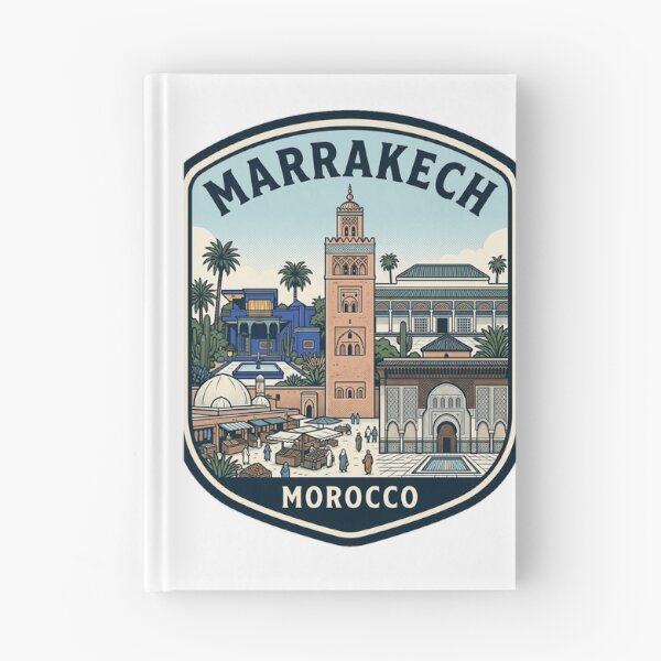Item preview, Vintage Marrakech Morocco Travel Badge Illustration designed and sold by k3rstman1.