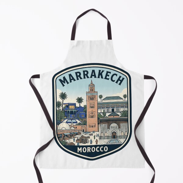 Item preview, Vintage Marrakech Morocco Travel Badge Illustration designed and sold by k3rstman1.