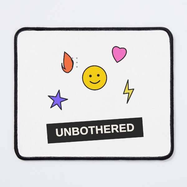 Item preview, Unbothered Smiley – Carefree Positive Vibes Funny Aesthetic Design designed and sold by RobertArt08.