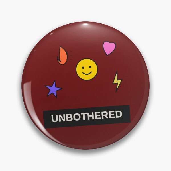 Item preview, Unbothered Smiley – Carefree Positive Vibes Funny Aesthetic Design designed and sold by RobertArt08.