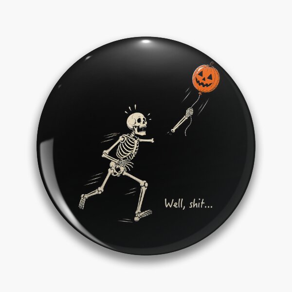 Item preview, Skeleton Lost Balloon Funny Halloween Retro Saying designed and sold by HayleePacoch.
