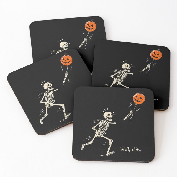 Item preview, Skeleton Lost Balloon Funny Halloween Retro Saying designed and sold by HayleePacoch.