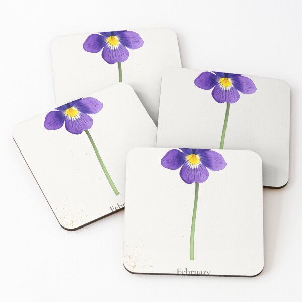 Item preview, February Birth Flower Violet | Elegant Watercolor Botanical | Vintage Floral designed and sold by lisa-diver.