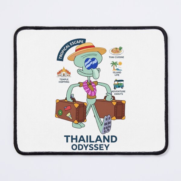 Item preview, Thailand Odyssey Travel Squidward Vacation T-Shirt designed and sold by jhgjykuo.