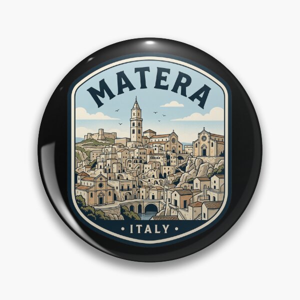 Item preview, Matera Italy Vintage Travel Badge Sassi designed and sold by k3rstman1.