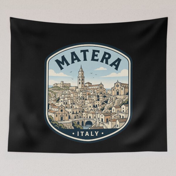 Item preview, Matera Italy Vintage Travel Badge Sassi designed and sold by k3rstman1.