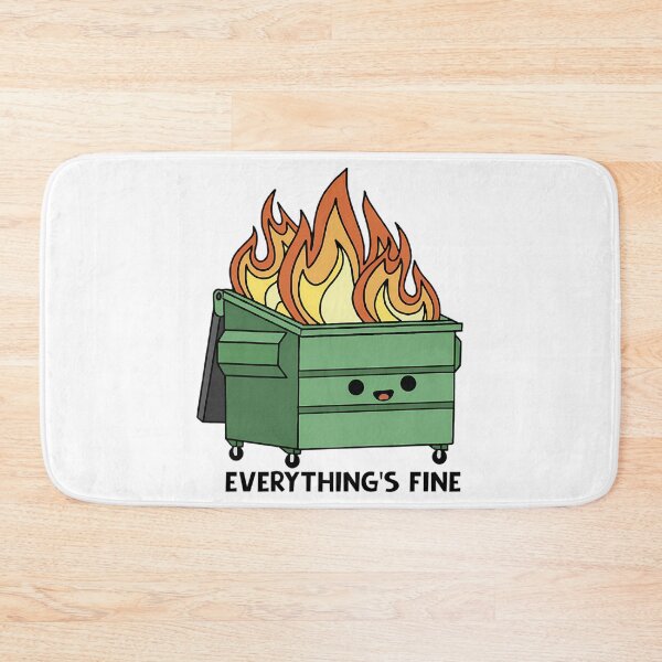 Item preview, Funny Dumpster Fire Everything'S Is Fine designed and sold by ezequi-eltrejo.