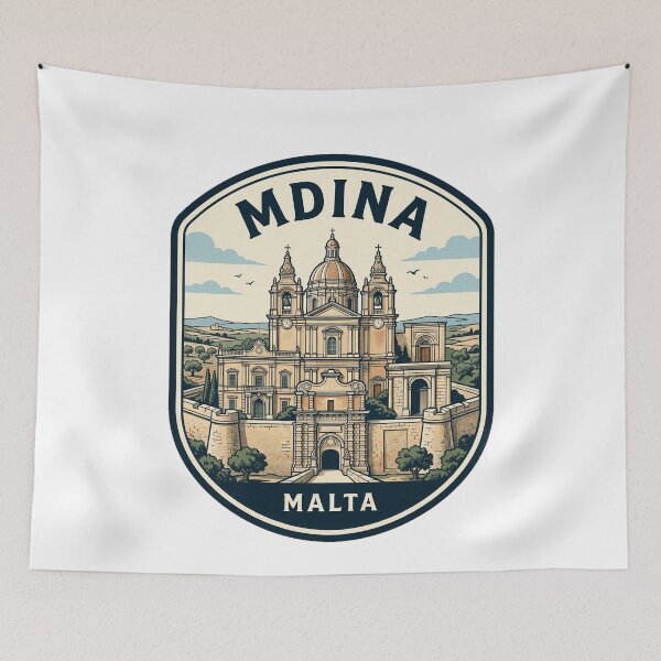 Item preview, Mdina Malta Silent City Vintage Travel Badge designed and sold by k3rstman1.