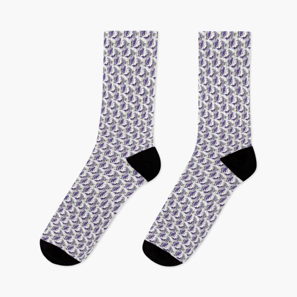 Item preview, Retro Circle Swirl in White and Purple designed and sold by Artistestella.