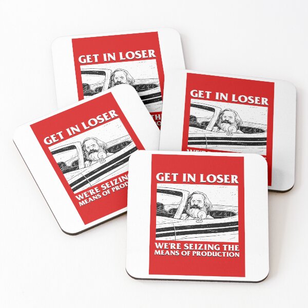 Item preview, Get In Loser We'Re Seizing The Means Of Production Sticker designed and sold by ezequi-eltrejo.