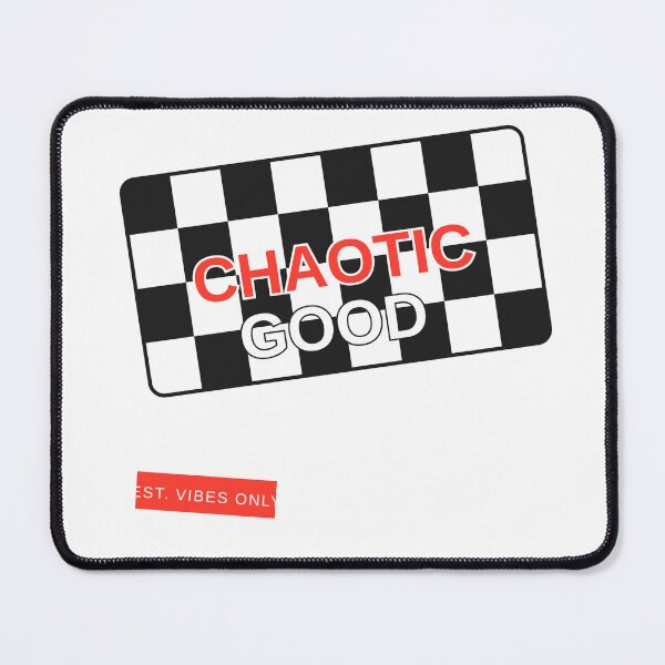 Item preview, Chaotic Good – Funny Checkered Retro Vibes Aesthetic Design designed and sold by RobertArt08.