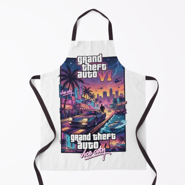 Item preview, Grand Theft Auto VI Vice City Retro Neon Gaming Poster Design designed and sold by jhgjykuo.