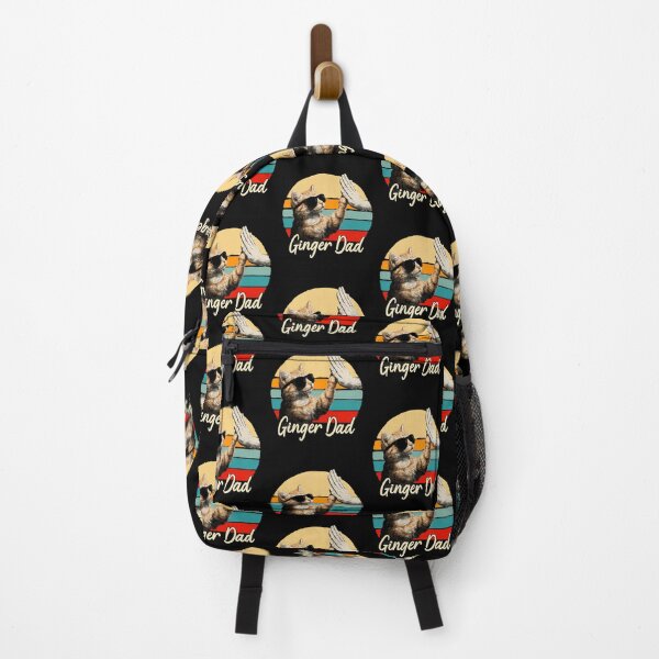 Item preview, Ginger Dad Cat High Five Retro Sunset Vintage designed and sold by OlyvieArt.