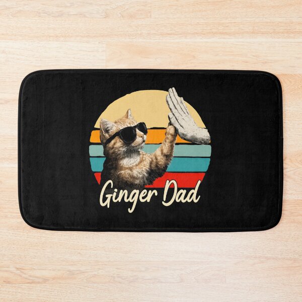 Item preview, Ginger Dad Cat High Five Retro Sunset Vintage designed and sold by OlyvieArt.