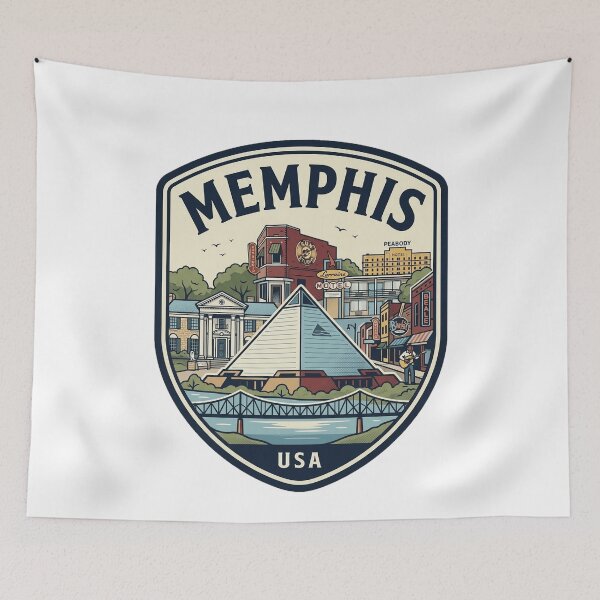 Item preview, Memphis Tennessee Vintage Travel Landmark Badge designed and sold by k3rstman1.