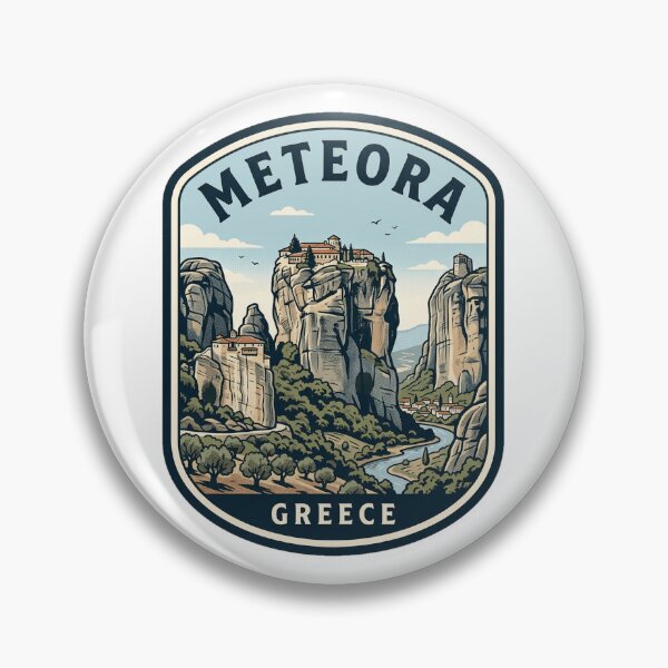 Item preview, Meteora Greece Vintage Travel Patch designed and sold by k3rstman1.